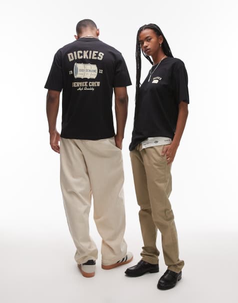 Dickies - Service Screw - Sort T-shirt med grafisk print på ryggen - view 1