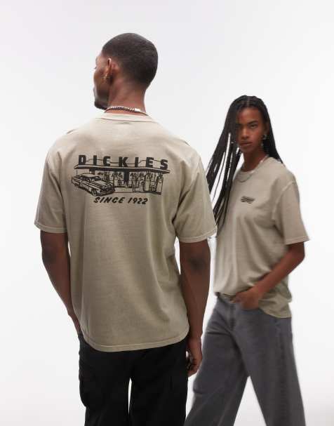 Dickies - Service Station - T-shirts met grafische print op de achterkant in lichtbruin - view 1
