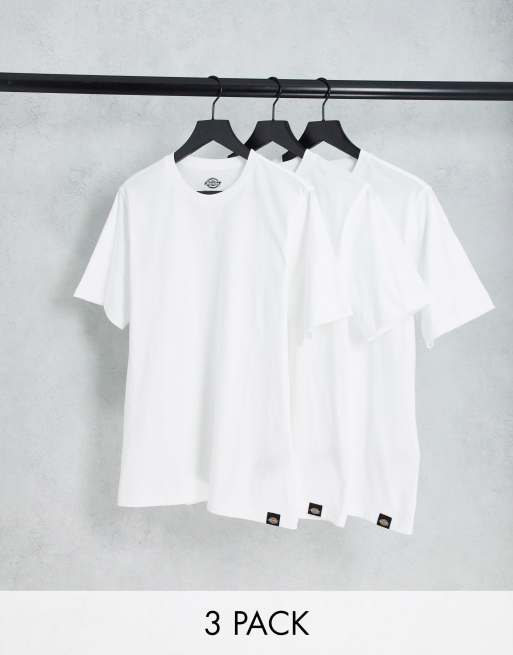 Dickies - Set van 3 T-shirts in wit 