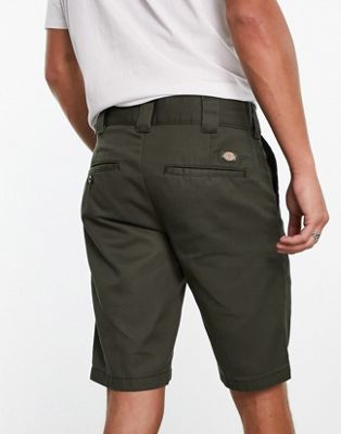 Dickies slim fit chino shorts in olive green - ASOS Price Checker