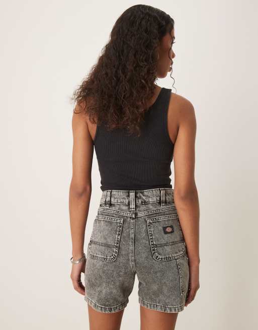 Dickies - Short classique style charpentier en jean - Gris clair délavé, 3 de 5