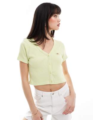 short sleeve Emporia cardigan in green