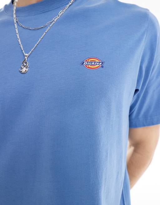 Dickies short sleeve mapleton t-shirt in mid blue, 2 of 4