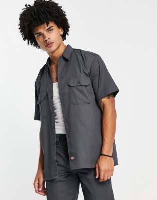 Dickies Work short sleeve shirt in gray