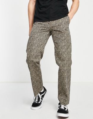  Dickies Silver Firs leopard print trousers in multi