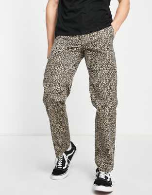 Dickies Dickies Silver Firs leopard print trousers in multi