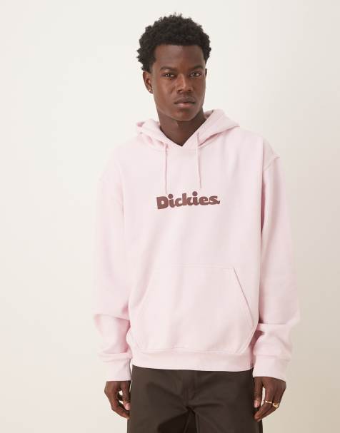 Dickies - Slayden - Felpa con cappuccio rosa chiaro tinta in capo - view 1