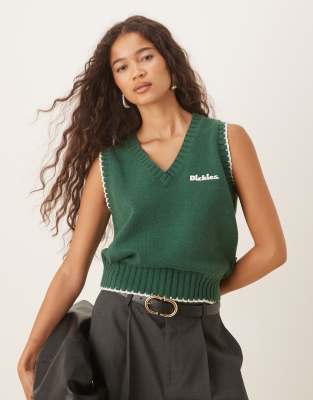 Dickies - Slayden - Pull sans manches - Vert foncé-Multicolore