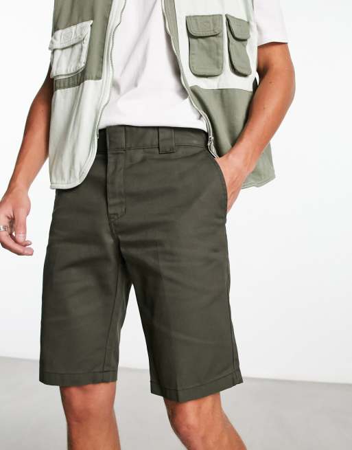 Olive green dickies on sale shorts