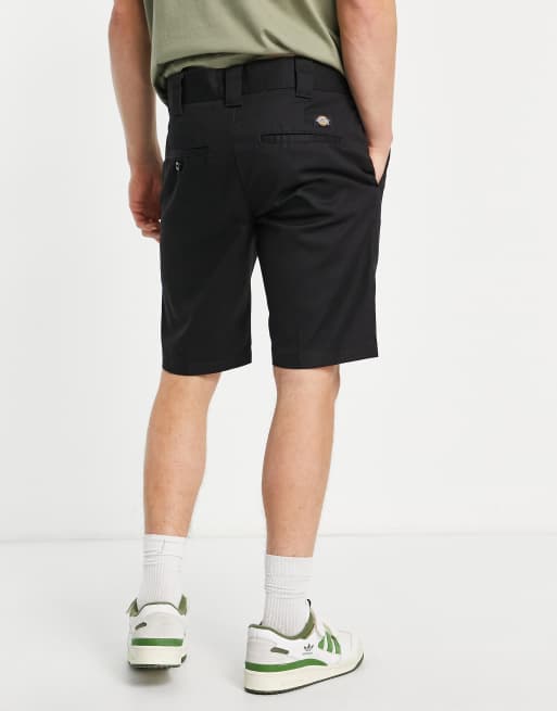 DICKIES Black Mens Slim Fit Work Shorts