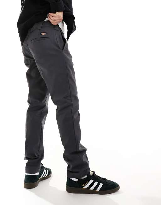 Dickies slim fit trousers in charcoal grey