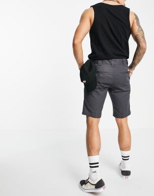 slim work shorts