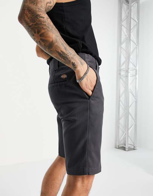 Mens slim fit sales work shorts