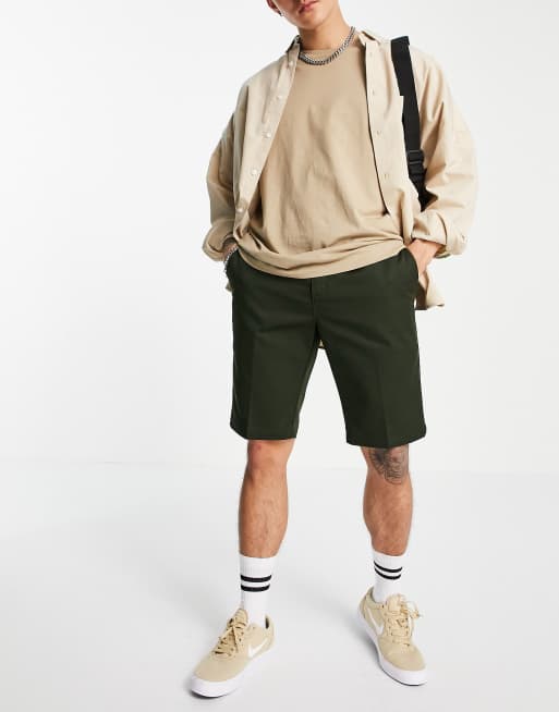 Olive green dickies on sale shorts