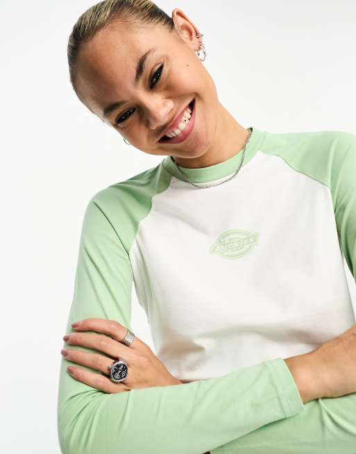 Dickies Sodaville T Shirt Met Lange Raglanmouwen In Stil Groen Asos 1692