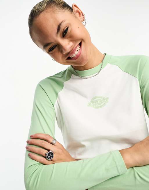 Dickies - Sodaville - T-shirts à manches longues raglan - Vert Quiet