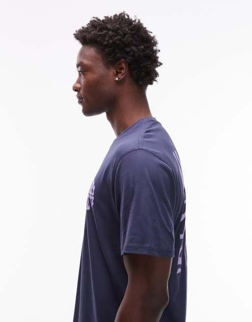 Dickies south bloomfield abstract graphic backprint t-shirt in navy- exclusive to asos, 4 of 5