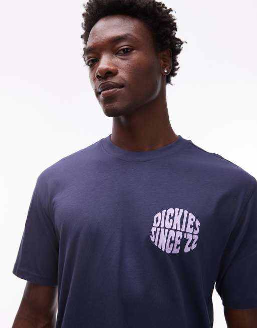 Dickies south bloomfield abstract graphic backprint t-shirt in navy- exclusive to asos, 5 of 5