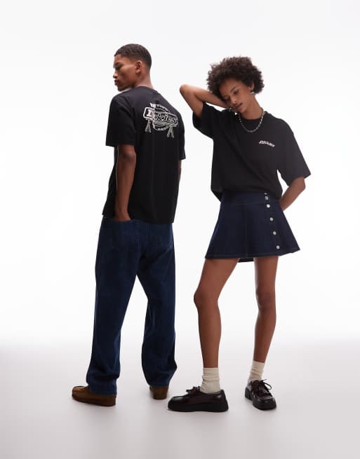 Dickies Statesville graphic horseshoe back print t-shirt in black, 2 of 4