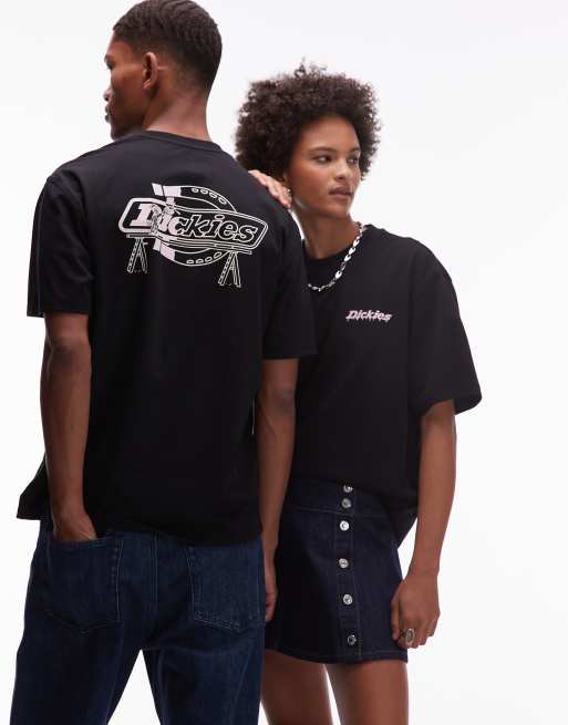 Dickies Statesville graphic horseshoe back print t-shirt in black, 4 of 4