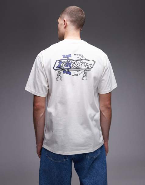 Dickies statesville graphic horseshoe backprint t-shirt in off white - view 1