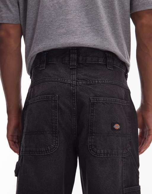 Dickies stevensville baggy fit carpenter denim jeans in faded
