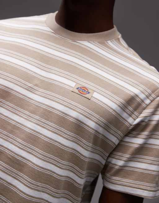 Dickies – Stevensville – Jasnobrązowy T-shirt w paski , 5 z 5