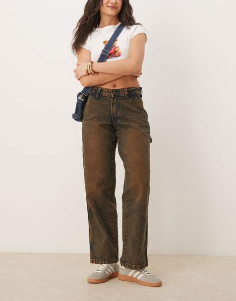 Dickies - Stevensville - Jean ample style charpentier - Indigo teinté marron - view 1