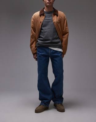 Dickies Dickies stevensville loose fit carpenter denim jeans in classic blue