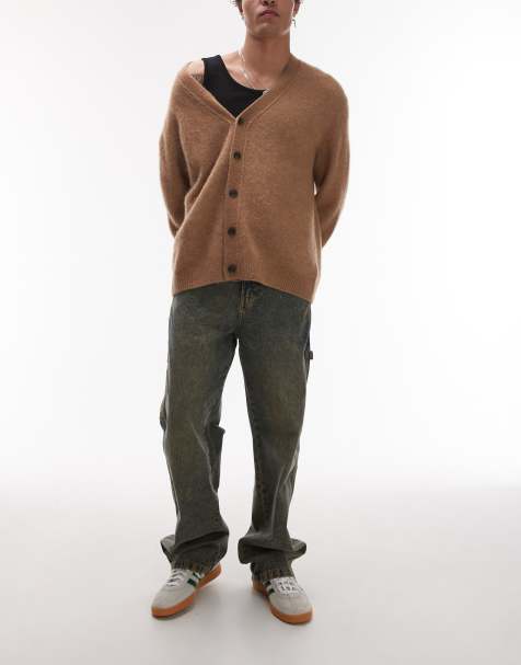 Dickies – Stevensville – Weite Carpenter-Jeans aus Denim in Indigoblau mit gelbem Farbstich - view 1