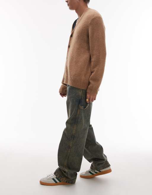 Dickies – Stevensville – Weite Carpenter-Jeans aus Denim in Indigoblau mit gelbem Farbstich, 2 von 5