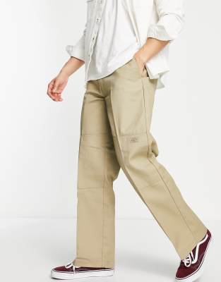 Dickies Straight Fit Double Knee trousers in beige - ASOS Price Checker