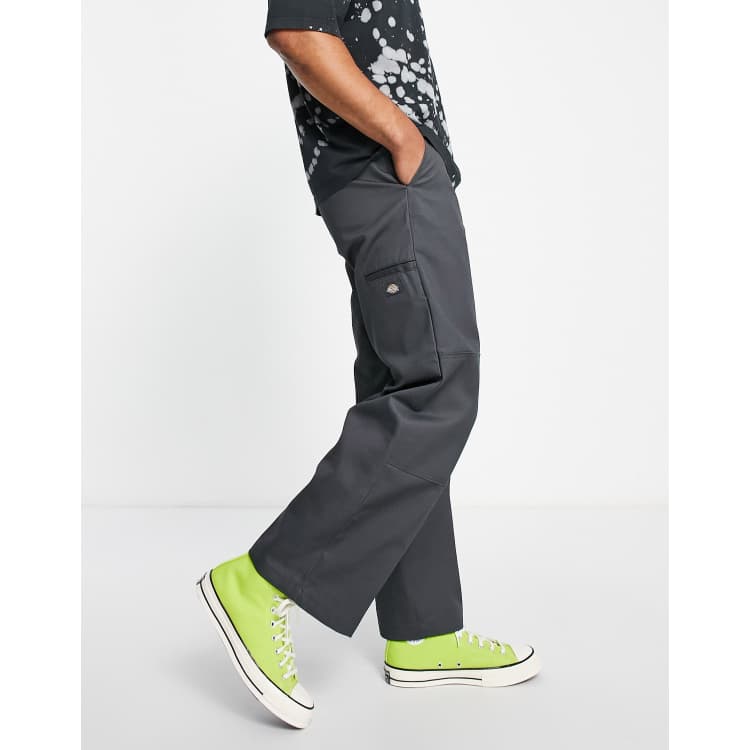 Dickies Straight Fit Double Knee trousers in grey | ASOS