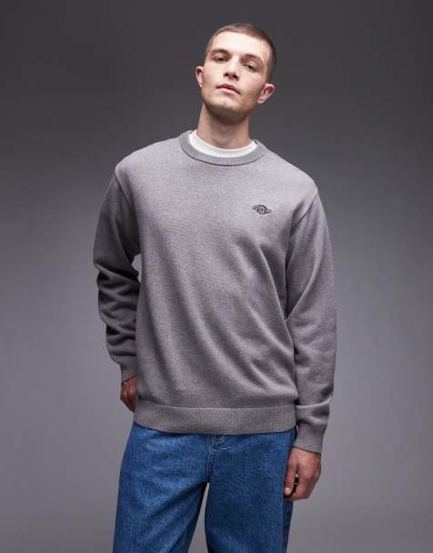 Dickies summerdale knitted jumper in dark grey