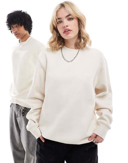 Dickies - Summerdale - Felpa oversize premium bianco sporco