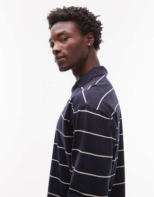 Dickies summerdale heavyweight rugby shirt in dark navy | ASOS