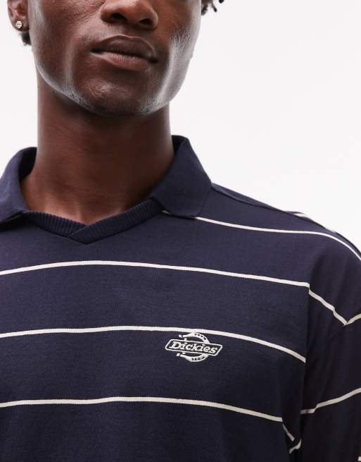 Dickies summerdale heavyweight rugby shirt in dark navy | ASOS