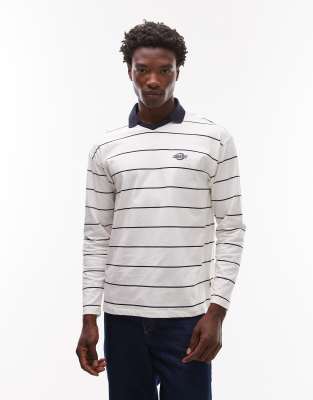 Dickies Dickies summerdale heavyweight rugby shirt in off white