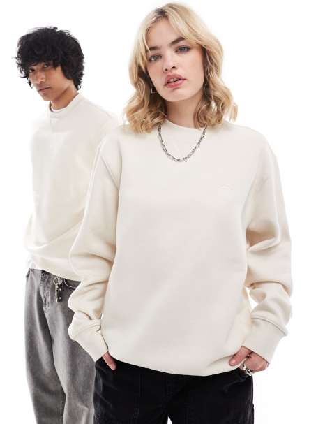 Dickies – Summerdale – Hochwertiges Oversize-Sweatshirt in gebrochenem Weiß - view 1