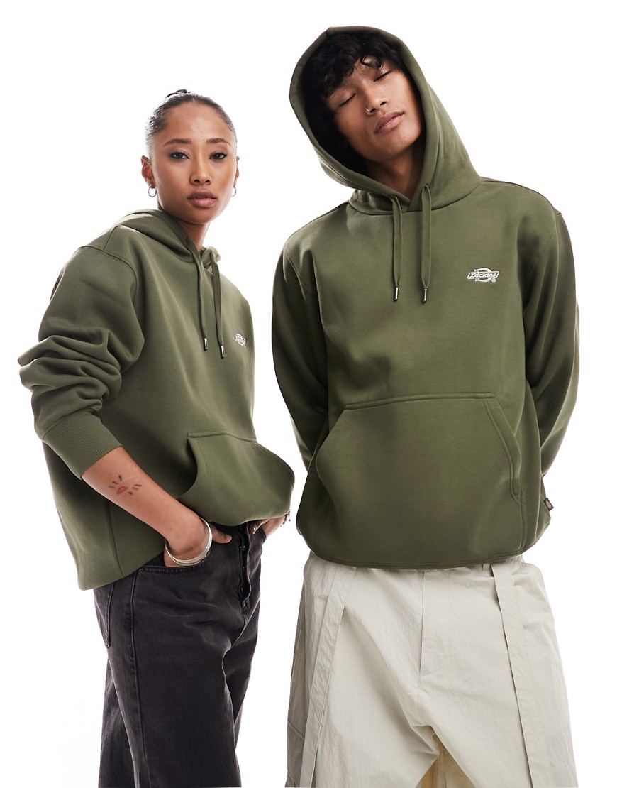 Dickies summerdale hoodie in dark khaki-Green