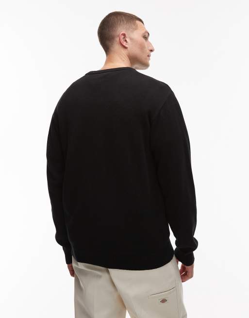 Dickies summerdale knitted jumper in black, 3 of 5