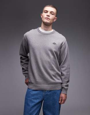 Dickies Dickies summerdale knitted jumper in dark grey