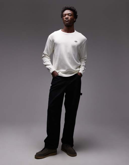 Dickies summerdale knitted jumper in off white, 2 of 5