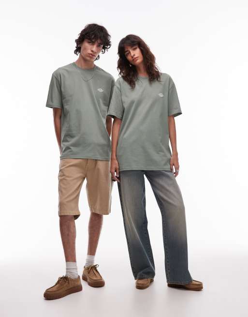Dickies - Summerdale - Mellemblå kraftig sweatshirt med lille logo, 3 af 4