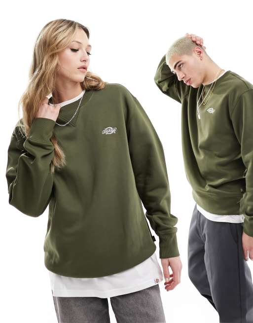 Dickies - Summerdale - Mørk kakigrøn sweatshirt