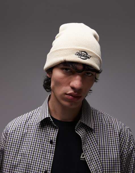 Dickies – Summerdale – Naturvit, stickad mössa - view 1