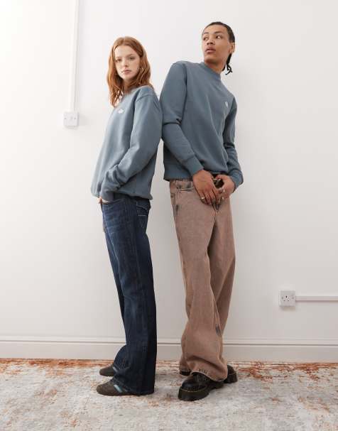 Dickies – Summerdale – Niebieska gruba bluza z małym logo - view 1