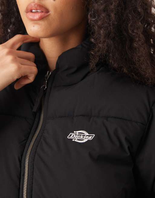 Dickies – Summerdale – Oversize-Pufferjacke in Schwarz, 3 von 4
