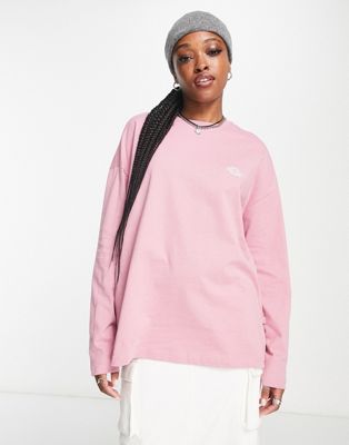 Dickies Summerdale oversized premium long sleeve t-shirt in pink