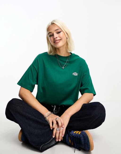 Dickies summerdale oversized premium t-shirt in green, 4 of 4